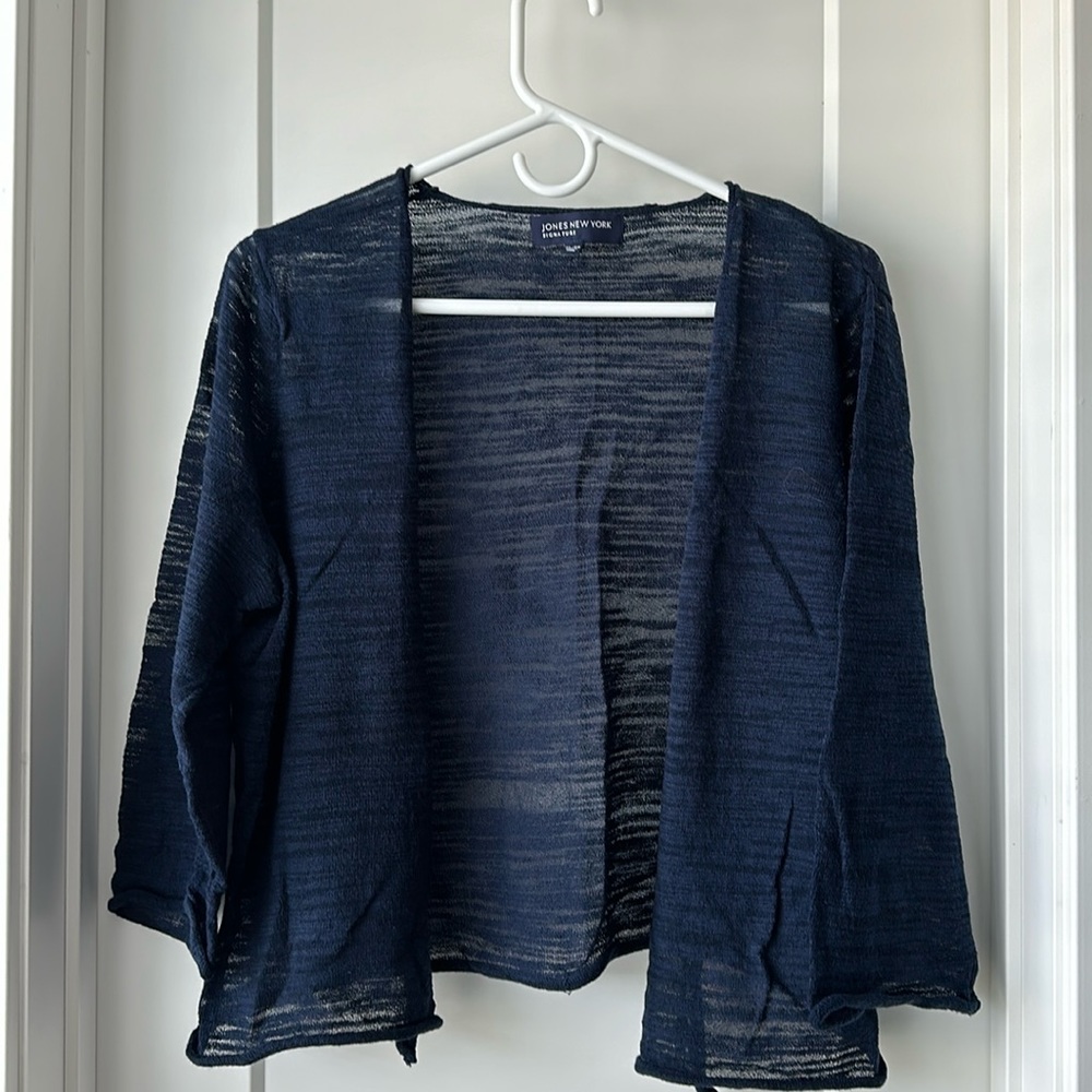 Jones New York Signature Navy Sweater